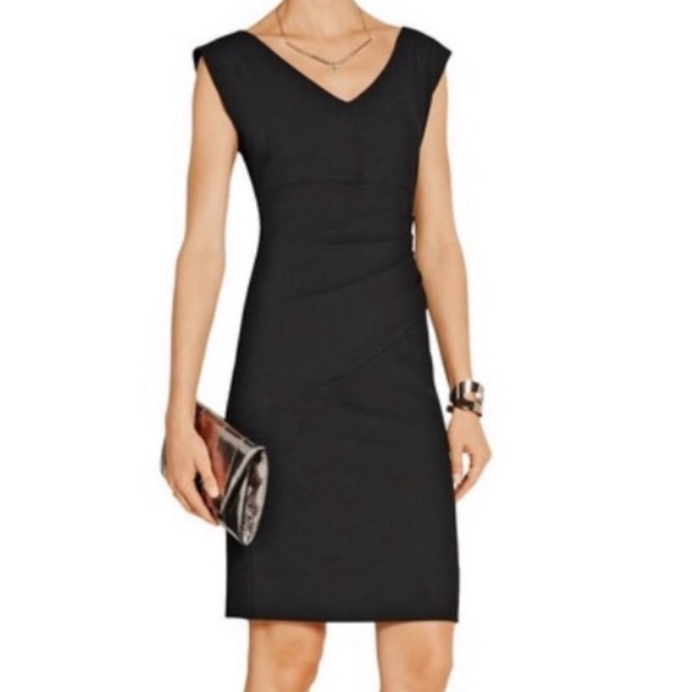 Diane Von Furstenberg Bevin Ruched Stretch Crepe Dress